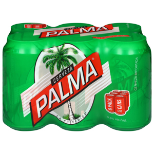 Cerveza Palma Imported Beer, 6 - 12 oz cans