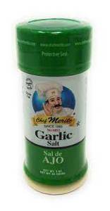 CHEF MERITO SALT, GARLIC, 3 OZ (84 GRAMS)