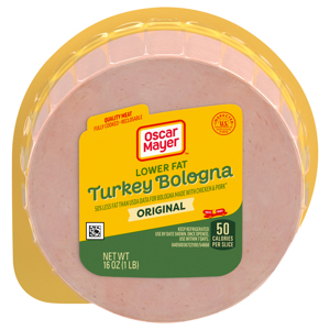 Oscar Mayer Lower Fat Original Turkey Bologna, 16 oz (1 lb)