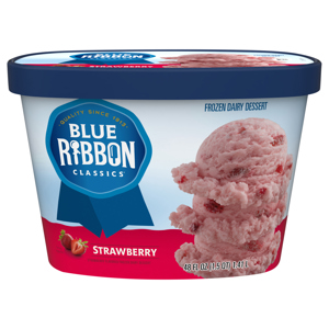 Blue Ribbon Classics Strawberry Frozen Dairy Dessert, 48 fl oz (1.5 qt) 1.41 l