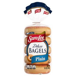 Sara Lee Deluxe Plain Bagels, 5 bagels [15 oz (425 g)]