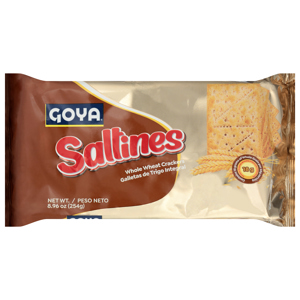 Goya Crackers, Whole Wheat, Saltines, 8.96 oz (254 g)