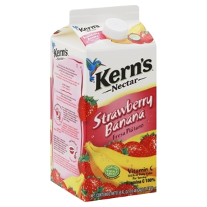 Kerns Nectar, Strawberry Banana, 59 fl oz (0.46 gl) 1.74 lt