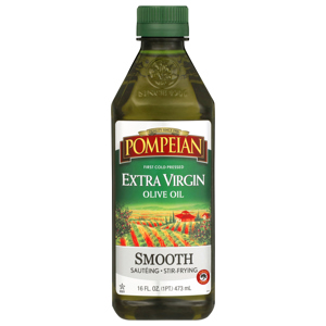 Pompeian Smooth Extra Virgin Olive Oil, 16 fl oz (1 pt) 473 ml