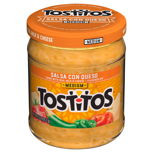 Tostitos Dip, Salsa Con Queso, Medium, 15 oz (425.2g)