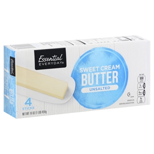 Essential Everyday Butter, Sweet Cream, Unsalted, 4 sticks [16 oz (1 lb) 454 g ]