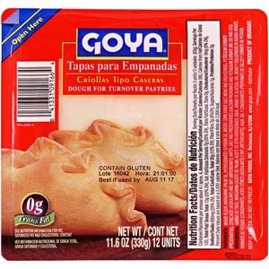 Goya Baking & Frying Discs 5 Inch Empanada, 12 discs [11.6 oz (329 g)]