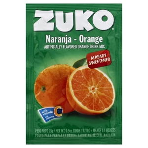 Zuko Drink mix, Orange, 0.9 oz (25 g)