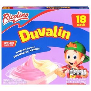 Duvalin Candy, Strawberry and Vanilla Flavored, 18 pieces [9.52 oz (270 g)]