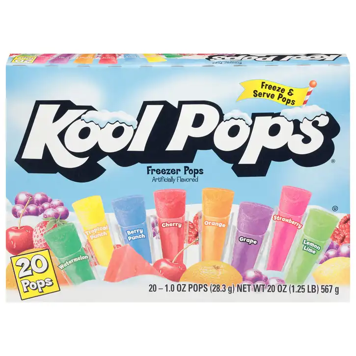 Grilling – Biloxi, Ms – Kool Pops Assorted Freezer Pops, 20 - 1.0