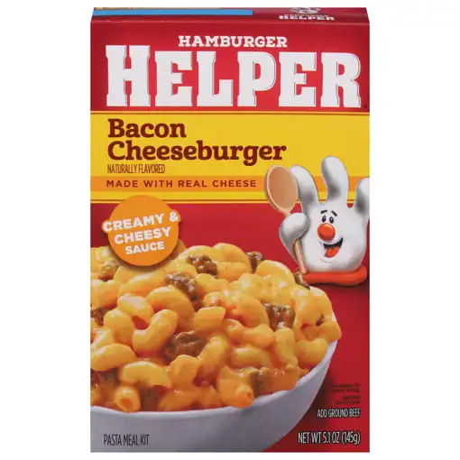 About Us Peotone Hamburger Helper Pasta Meal Kit Bacon Cheeseburger 5.1 Oz 145 G