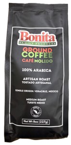 La Bonita Ground Coffee 8z 100% Arabica