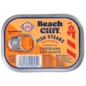 Beach Cliff Louisiana Hot Sauce Fish Steaks, 3.75 oz (106 g)