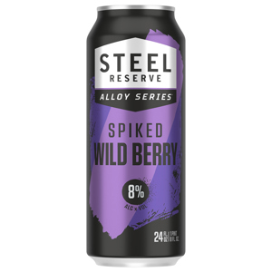 Steel Reserve Spiked Wild Berry Malt Beverage, 24 fl oz (1 pint 8 fl oz)