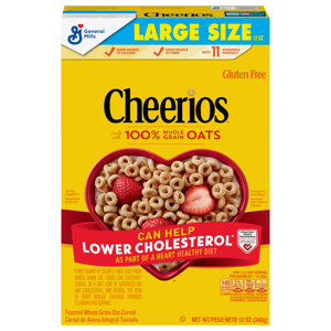 Cheerios Cereal Large Size, 12 oz (340 g)