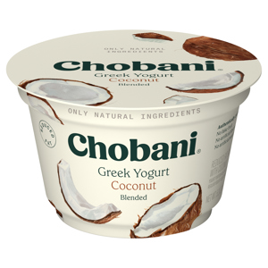 Chobani Yogurt, Greek, Reduced Fat, Coconut, Blended, 5.3 oz (150 g)