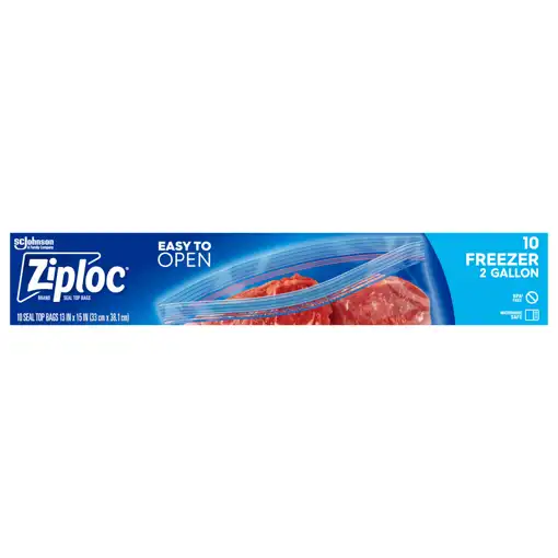 Welcome – #25 Metairie – Ziploc Freezer 2 Gallon Seal Top Bags, 10