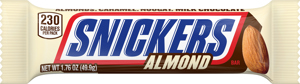 SNICKERS Bar, Almond, 1.76 oz (49.9 g)