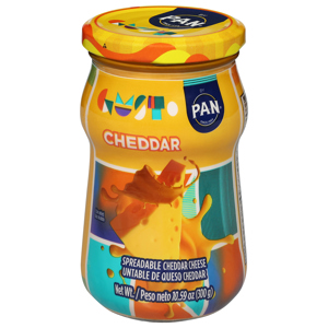 P.A.N. Cheddar Spreadable Cheese, 10.59 oz (300 g)