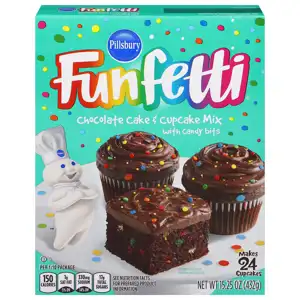 Pillsbury Chocolate Cake & Cupcake Mix with Candy Bits, 15.25 oz (432 g)