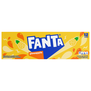 Fanta Soda, Pineapple, 12 - 12 fl oz (355 ml) cans [144 fl oz (4.26 l)]
