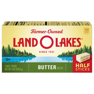 Land O Lakes Butter, Salted, Half Sticks, 4 sticks [8 oz (226.8 g)]