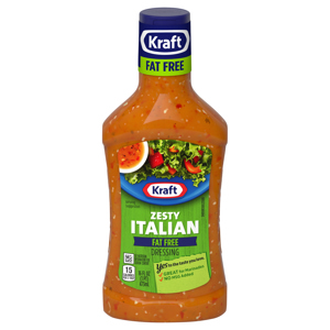 Kraft Fat Free Zesty Italian Dressing, 16 fl oz (1 pt) 473 ml