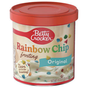 Betty Crocker Rainbow Chip Original Frosting, 16 oz (1 lb) 453 g