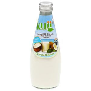 Kuii Original Flavor Coconut Milk Drink with Coconut Jelly, 9.8 fl oz (290 ml)