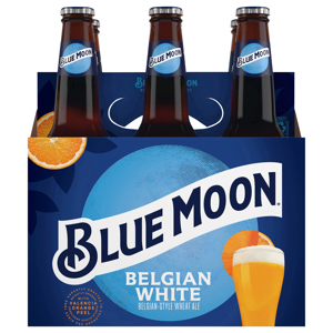 Blue Moon Belgian-Style Wheat Ale Belgian White Beer, 6 - 12 fl oz bottles