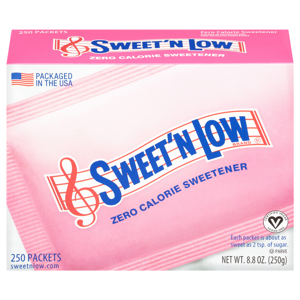 Sweet 'N Low Sweetener, Zero Calorie, 250 packets [8.8 oz (250 g)]