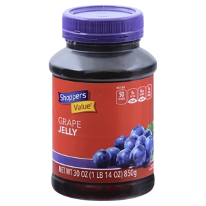 Shoppers Value Jelly, Grape, 30 oz (1 lb 14 oz) 850 g