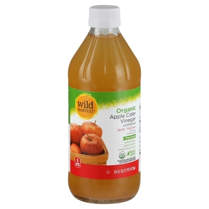 Wild Harvest Vinegar, Organic, Apple Cider, Unfiltered, 16 fl oz (1 pt) 473 ml