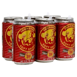 Ironbeer Soft Drink, Original Flavor, 6 - 12 fl oz (355 ml) cans