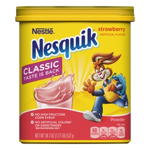 Nesquik Milk Powder, Strawberry, 18.7 oz (1.17 lb) 532 g