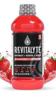 Revitalyte Electrolyte Solution, Strawberry Breeze, 20 fl oz (1.25 pt) 591 ml