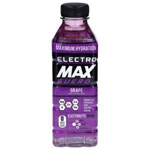 Electromax Suero Grape Electrolyte Drink, 21.3 fl oz (1.33 pt) 630 ml
