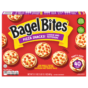Bagel Bites Cheese and Pepperoni Pizza Snacks Party Size!, 40 count [31.1 oz (1 lb 15.1 oz) 881 g]