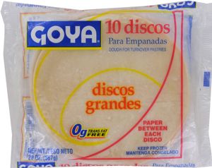 Goya Frying Discs Large 6 Inch Empanada, 10 discs [20 oz (567 g)]