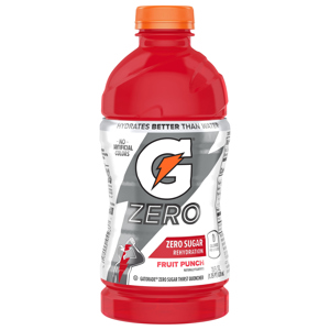 Gatorade Zero Sugar Fruit Punch Thirst Quencher, 28 fl oz (1.75 pt) 828 ml