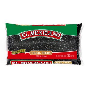 El Mexicano Frijoles Negros, Black Beans, Dried, 32 oz