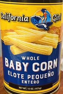 California Girl Whole Baby Corn, 15 oz