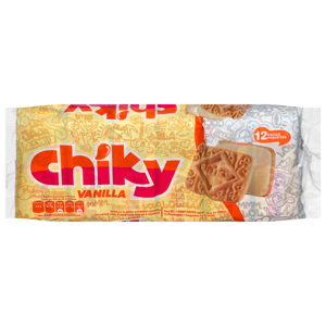 Chiky Cookies, Vanilla, 12 Pack, 12 - 1.4 oz (40 g) packs [16.9 oz (480 g)]