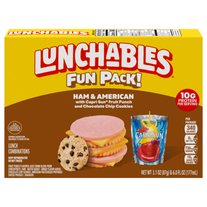 Lunchables Ham & American Lunch Combinations Fun Pack, 1 kit