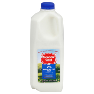 Meadow Gold Milk, 2% Reduced Fat, half gal (1.89 l)
