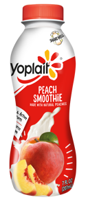 Yoplait Smoothie Yogurt, Peach, 7 fl oz (207 ml)