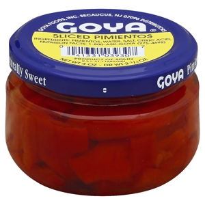 Goya Pimientos, Sliced, 4 oz
