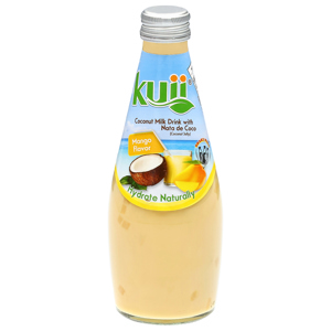 Kuii Mango Flavor Coconut Milk Drink with Coconut Jelly, 9.8 fl oz (290 ml)