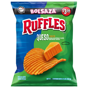 Ruffles Queso Cheese Potato Chips, 6.5 oz (184.2 g)