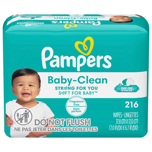  Pampers Pure Protection Disposable Baby Diapers Size 1, One  Month Supply (198 Count) with Aqua Pure Baby Wipes, 6X Pop-Top Packs (336  Count) : Baby